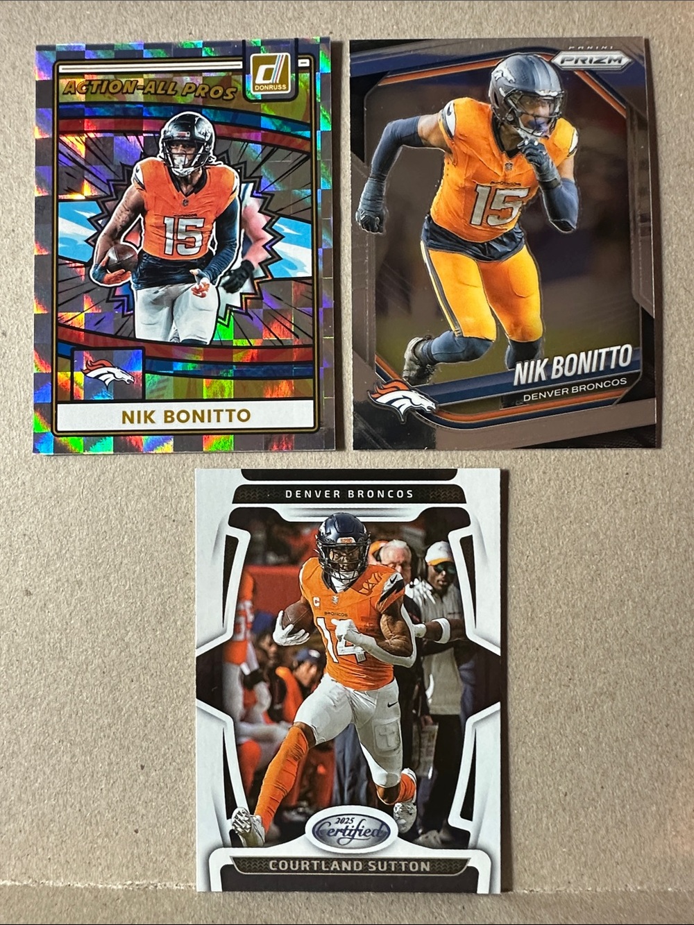 Bo Nix + 3 Patrick Surtain II rookies w/ Bonitto/Sutton/Mims Broncos lot of 18 - Picture 12 of 15